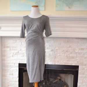 Grey Winter/Fall Maternity Dress
